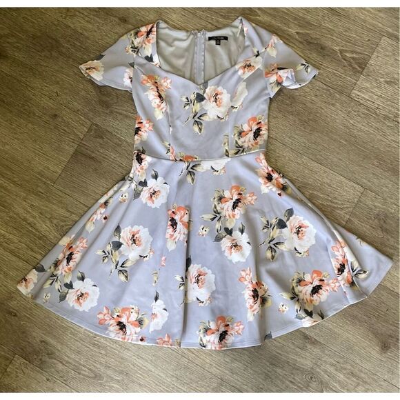 City Studio Daytime Gray Summer Dress New 9 - Picture 1 of 7